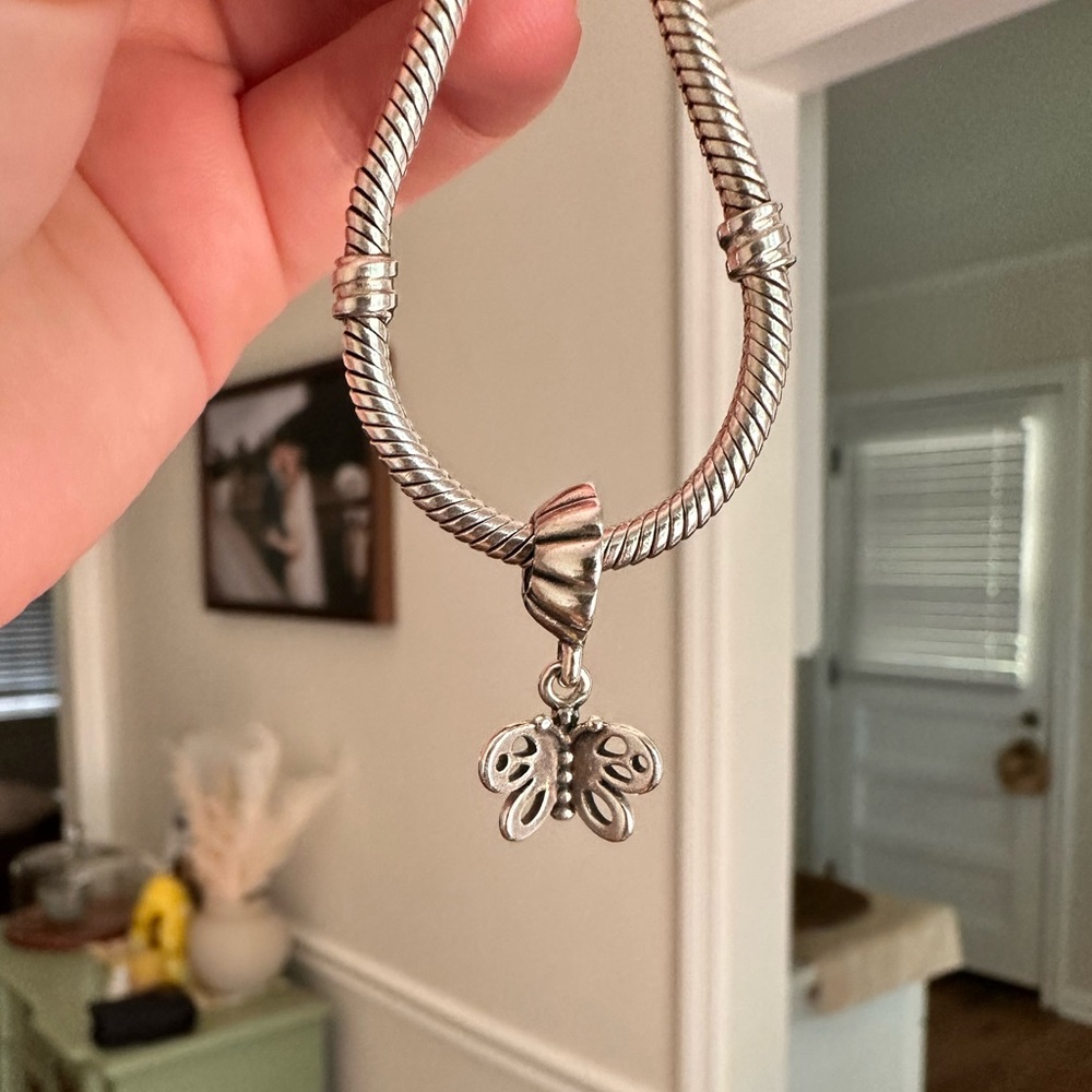 PANDORA Friends Forever Butterfly Charm, Female End
